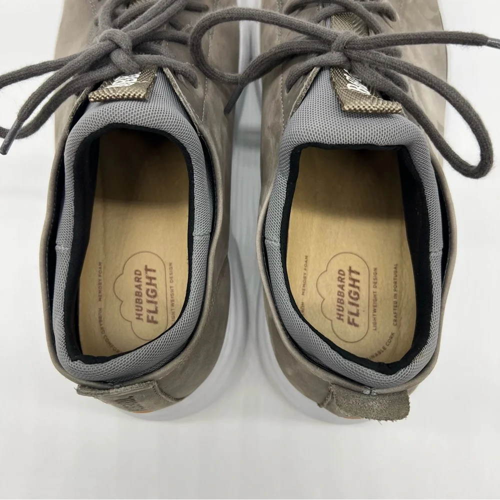 Samuel Hubbard Flight Shoes Mens 9.5 Gray Leather Upper Low Top M1600-049 M - Picture 8 of 9